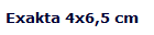 Exakta 4x6,5 cm