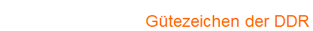 Gtezeichen der DDR