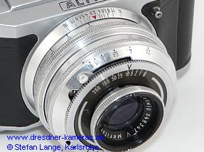 Altix IV (sehr seltene frhe Ausfhrung ohne Gehusenummer mit kleinen Bedienknpfen und E. Ludwig-Meritar 2,9/50)