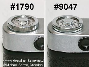 unterschiedliche Rckspulknpfe