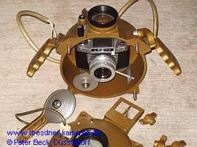 Revue-Unterwassergehäuse für die Exa Ia von der Firma Heckenrainer in München, vertrieben vom Versandhaus Quelle Revue-Unterwassergehäuse für die Exa Ia von der Firma Heckenrainer in München, vertrieben vom Versandhaus Quelle