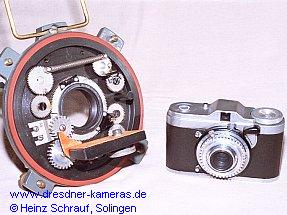 das vordere Geh�useteil mit nebenstehender  Taxona