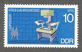 1975 - Leipziger Messe, Pentakta A100 Mikrofilmsystem, Michel-Nr. 2023