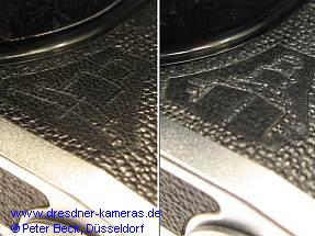 Contax FBM mit unterschiedlichen Versionen der Pr�gung des des Ernemannturms