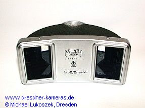 Carl-Zeiss-Jena-Stereovorsatz mit der Basis 65 mm fr Aufnahmen von 2 m bis unendlich