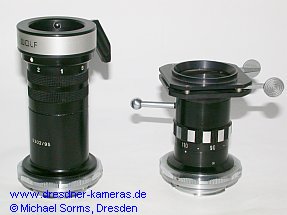 zwei westliche Endoskopkapseln hier als Ausfhrung fr das Exakta-Bajonett