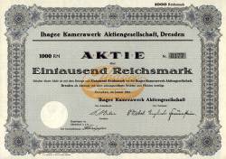 Ihagee Grnderaktie ber 1.000 RM