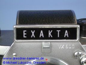Exakta VX 500 - Vorserienkamera #0000121 mit gravierter Frontplatte -VX 500- 