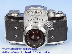 frhe Exakta VX #692062 mit Schneider Xenon 1,9/50 und doppelpoligen Blitzbuchsen (1951)