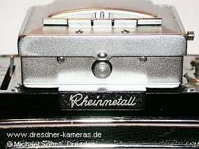 Lichtschacht der System-Exa mit Gravur Rheinmetall