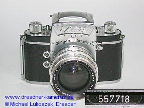Exa #557718 mit Meyer Primagon 4,5/35; Frontplatte geprgt  (1960)