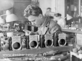 Lothar Quaas in der Exakta-6x6-Montage (1954)