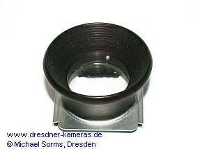 Augenmuschel - frhes Modell von 1952 aus schwarz eloxiertem Aluminium