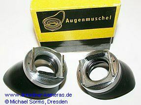 Augenmuschel - drehbare Versionen mit Gummimuschel ab 1956