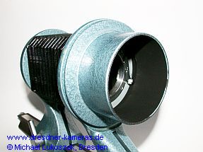 Balgennaheinstellgert mit aufgeschraubter Lichtschutzmanschette