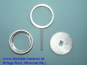 passende berwurfringe (Bestandteil des UW-Gehuses) fr das Meritar zur Fokussierung und Blendeneinstellung