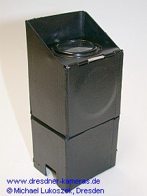 faltbare Ihagee-Lichtschachtverlngerung mit Lupe