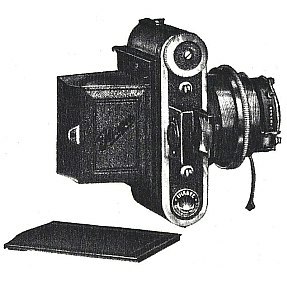 Ihagee-Parvola Nr. 1550 mit Plattenrckwand (Version mit Schnellspannhebel, Ihagee-Katalog 1935)