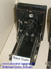 Ihagee-Photoklapp-Patent-Duplex 720 (frhe Version mit Holzgehuse ohne Rahmensucher, 1919)