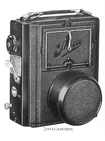 Ihagee Patent-Klapp-Reflex 2610 im geschlossenen Zustand (Ihagee Katalog 1930)