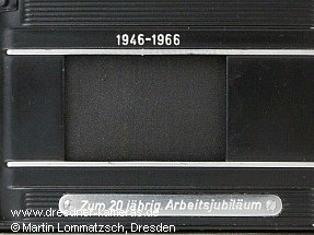 Jubilumskamera Exakta Varex IIb "Zum 20 jhrig. Arbeitsjubilum"