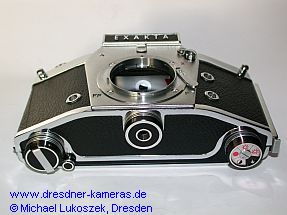 Exakta VX 100 #TK 0017 mit schwarz eloxierten Knpfen