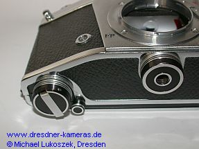 Exakta VX 100 #TK 0017 mit schwarz eloxierten Knpfen