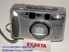 Exakta Kameraaufsteller (Nachwendeproduktion der 1990er Jahre fr Exakta Kompakt- und Digitalkameras aus Fernost - Hersteller Schneider bzw. Pentacon Dresden)