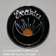 Exakta-Anstecknadel mit der Ihagee Schutzmarke, ausgegeben vom Exakta-Circle