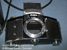 Nachbau des auf Prospekten des Jahres 1935 gezeigten Kine Exakta-Prototypen (Anfertigung durch Jim Hayes, Detroit/Michigan, USA)