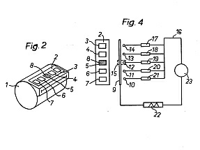 Patentzeichnungen WP 57 a/106�144: Filmkassette mit Kontaktgeber zur Eingabe von Steuergr��en in eine Kamera