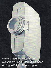 Zweifilm-Kamera, Design-Studie von J�rgen Peters 1958