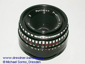 Pentacon Prakticar 2,8/50 (M42 Automatik)  #3931196; Extrem seltene Namensvariante bzw. Prototyp einer Namensvariante des Meyer Domiplan 2,8/50