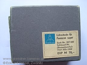 Originalkarton zum Lichtschacht Originalkarton zum Lichtschacht