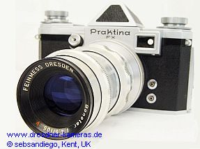 Feinmess Bonotar 1:4,5/105 in der seltenen Ausfhrung fr Praktina-Bajonett