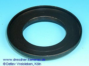 Adapterring zum Anschluss der Sonderobjektive SO-3.1 bis 3.4 an die GSK (Adaptierung des Objektivanschlusses M36x1 auf den kameraseitigen Anschluss M42x1)