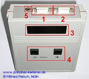 Steuergert fr die BX ED H oder BX ED V zum Einbelichten von Registriernummern in den Film