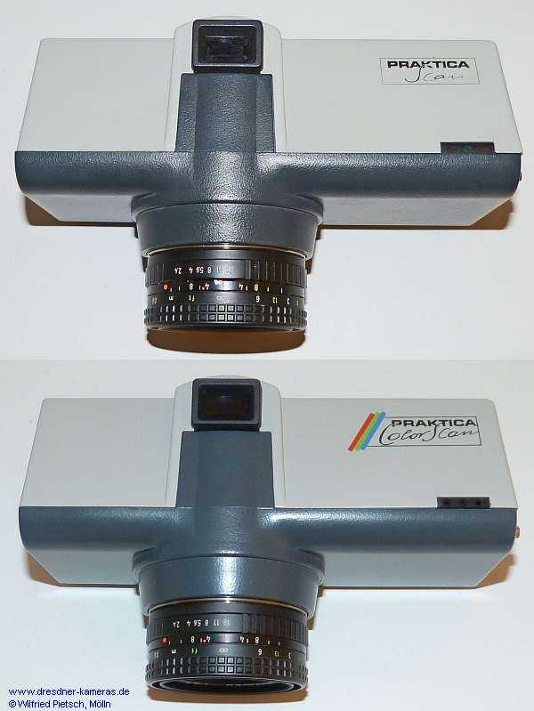 Abb. oben: Praktica scan (ab 1994), Abb. unten: Praktica color scan (ab 1996)