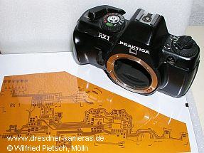 Praktica RX1  Leiterplattenfolie