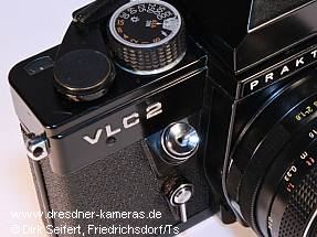 Praktica VLC 2 - Prototyp mit vernderten Bedienelementen und erhabenen aufgesetzten Metallbuchstaben VLC 2
