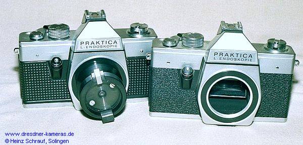 Praktica L-Endoskopie (links #827022 3. Praktica-Generation; rechts #160833 2. Praktica-Generation)