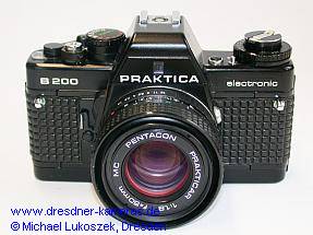 Praktica B 200 mit Beroflex-Garantiesiegel
