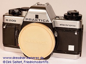 Praktica B 200 chrom mit geprgtem Schild Cattaneo