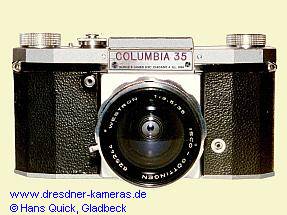 COLUMBIA 35 (Praktica FX) Vertrieb Burke & James, Chicago