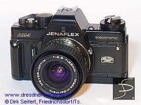 Jenaflex AM-1 (Praktica BC 1, 1. Version mit ASA-Einstellrad und Rckspulkurbel aus Metall)