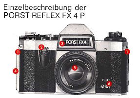 Bedienungsanleitung zur Porst Reflex FX 4 P