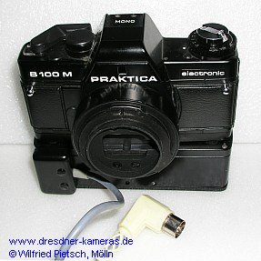 Praktica B 100 M Mono mit Motorantrieb und Fernbedienungsanschluss