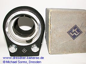 Praktina-Balgennaheinstellgerät (Typ 2 - zusätzlich für Optiken mit Springblende) Praktina-Balgennaheinstellgerät (Typ 2 - zusätzlich für Optiken mit Springblende)