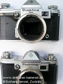 Praktina IIA - unterschiedliche Schriftst�rken der IIA-Gravur