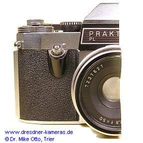Querschnitt einer Praktica PL nova I mit T 2,8/50 - jetzt in einer privaten Sammlung